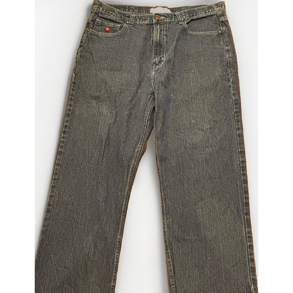 Mens‎ NBN Gear 100% Cotton Straight Leg Denim Blue Jeans Size 38X30 Embroidered